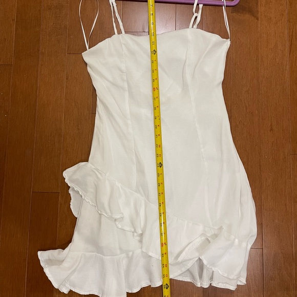 Blue Rain White Sleeveless Ruffled Dress Size XL - Picture 11 of 11